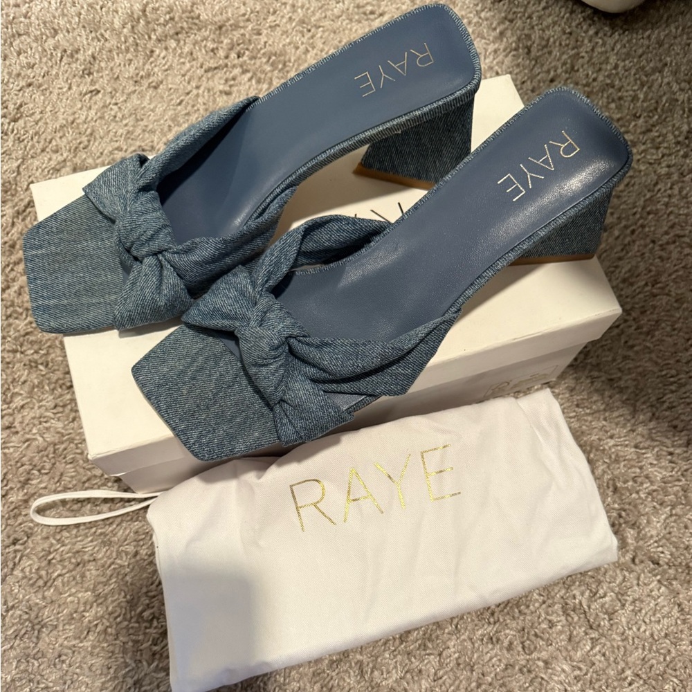 RAYE REVOLVE Tabby Heel in Indigo Blue